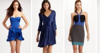Blue dress - beautiful, fashionable and relevant (18 photos)