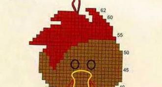 How to knit a rooster with knitting needles: a master class