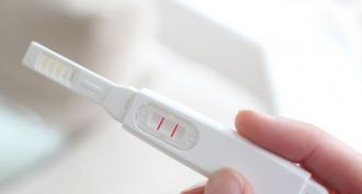 Αχνή γραμμή σε ένα φόρουμ για τεστ εγκυμοσύνης